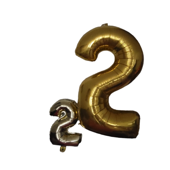 16” 40" Large Foil Balloon Celebration Party 2 Years Birthday Rainbow 4 PCs - Picture 2 of 8